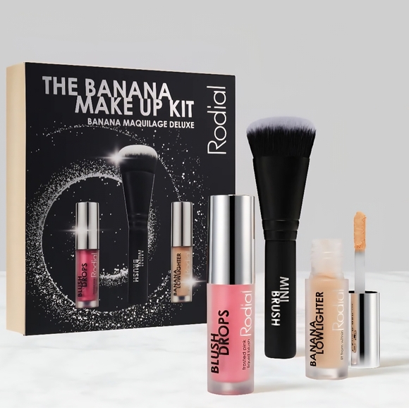 Rodial Banana Makeup Kit with Pink Blush and Highlighter - Picture 1 of 7